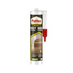 Beste montagekit voor plinten Pattex Hout - Plinten Montagelijm, constructielijm, wit, koker 1x380g | Hoge aanvangshechting, geschikt voor polystyreen, pleister, baksteen, kurk, beton, keramiek, overschilderbaar