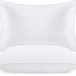 Utopia Bedding Kussens 50×70, set van 2, slaapkussens van microvezel | Slaapkussens en sierkussens, bankkussens, microvezelhoes, dubbele stiksels, wit