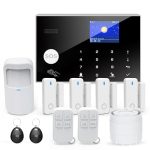 Beste alarmsysteem voor thuis Alarmsysteem met telefoonalarm, doe-het-zelf wifi-alarmsysteem voor thuis, 12-delige deursensorset, compatibel met Alexa Google voor Home Villa, voor ouderen, veiligheid