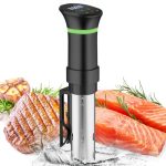 Sous Vide Stick met LCD Touchdisplay, Dompelthermostaat met Timer, 1000W Slowcooker, 360° precisiekoken voor circulatie