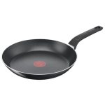 Tefal B55506 Easy Cook and Clean koekenpan, anti-aanbaklaag, thermisch signaal, stevige basis, gemakkelijk schoon te maken, diepe vorm, geen inductie, zwart, 28 cm